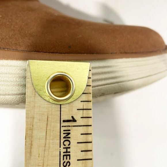 Ryka Women Water Repellent‎ Niah Wedge Ankle Boots Sz 9.5 M Brown Fabric Slip On - Picture 11 of 13